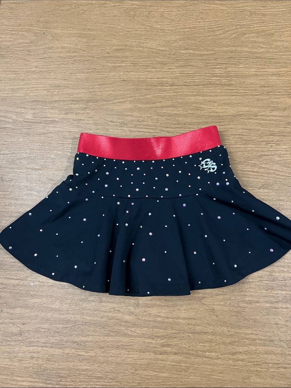 Glitter Starz cheer skirt black/red size JXS - Picture 1 of 8